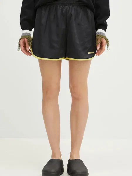 Kraťasy adidas Originals Linear s aplikací medium waist černá