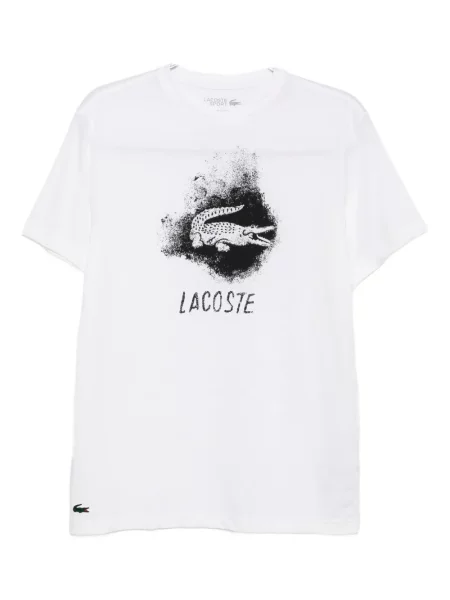 Tricou sport Lacoste alb