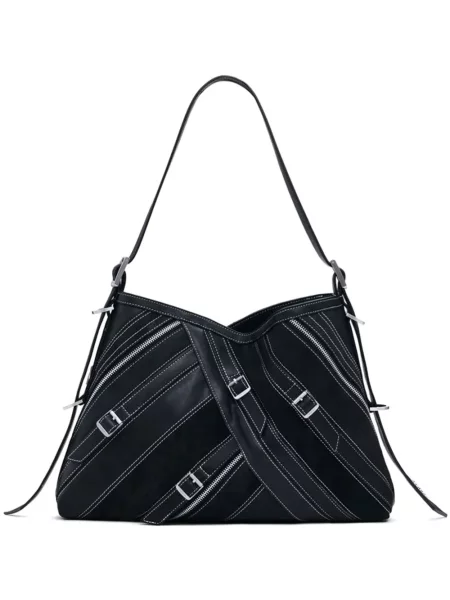 Geantă shopper Desigual cu cataramă negru