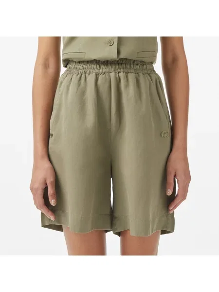 Lacoste Szorty Regular Fit Khaki zielony