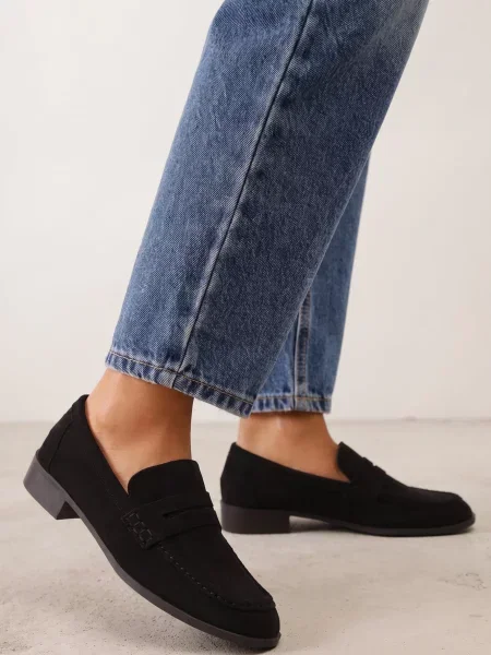 Mocasini cu design minimalist și branț din piele Filsa Bej închis Maro negri