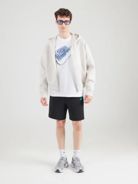 Nike Sportswear Tričko FUTURA enciánová / svetlomodrá biela