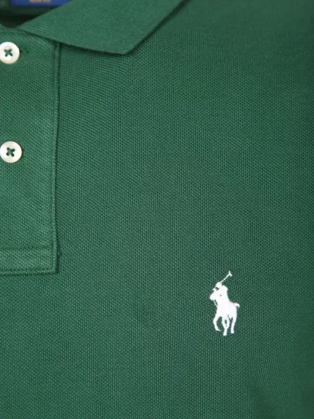 Поло тениска Polo Ralph Lauren бродирана зелено