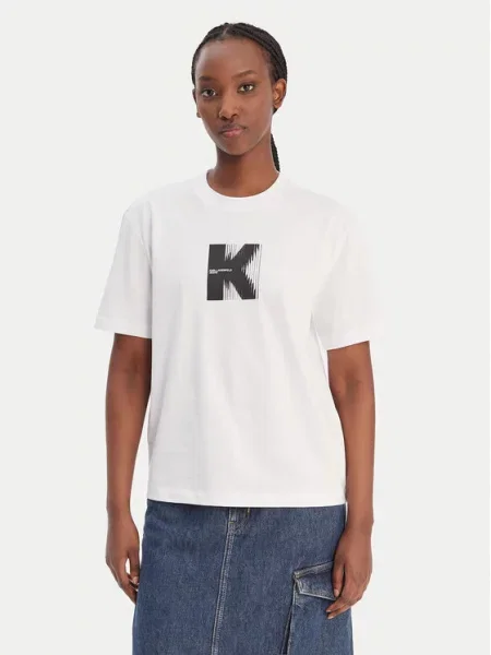 Karl Lagerfeld Jeans T-Shirt λευκό