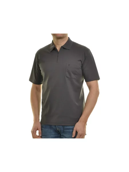 Koszulka polo o kroju regular fit z kieszenią na piersi Ragman czarne