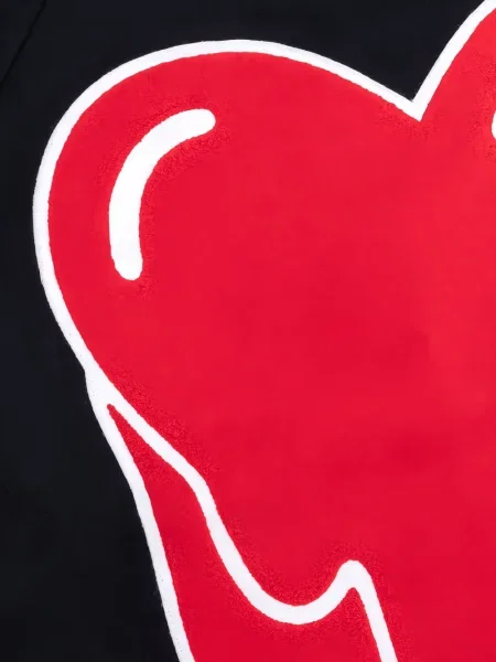 Geacă Emotionally Unavailable cu motiv cu inimi negru