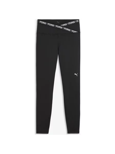 Legginsy długie Puma Strong Cross Front czarne XS białe