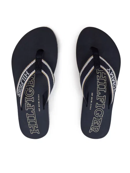 Žabky Tommy Hilfiger Beach Sandal space blue modré