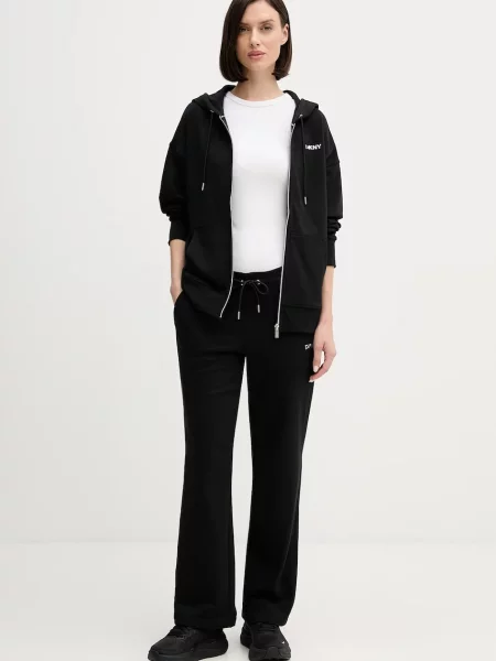 Спортивні штани Dkny однотонні чорний