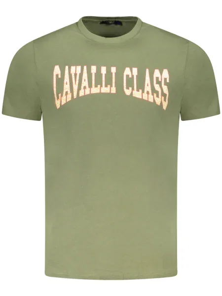 Tricou Cavalli Class scurt verde