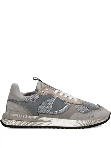 Sneakerși Philippe Model Paris plasă gri