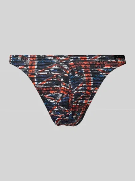 Figi o kroju slim fit z fakturowanym wzorem model Malcom' Hom czerwone