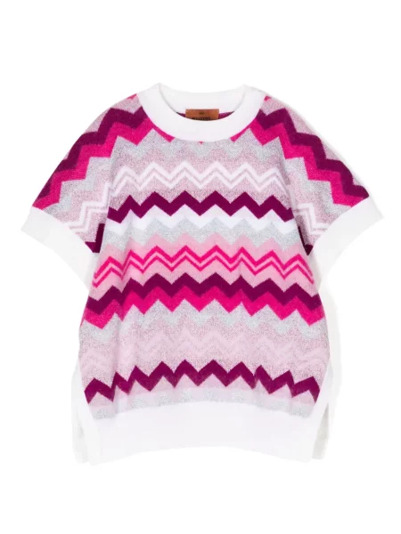 Top dziecięcy Missoni różowy