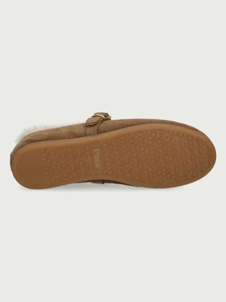 Posa балеринки от велур St. Moritz Ballet Flats кафяво