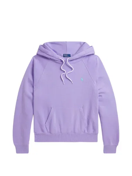 Флийс лек пуловер Polo Ralph Lauren с автограф виолетово