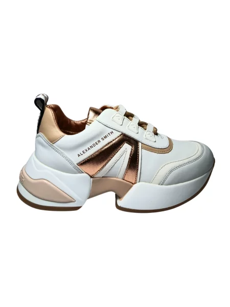 Sneakersy Alexander Smith skórzane białe