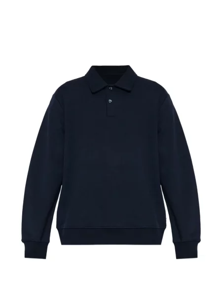 Tricou polo Samsøe Samsøe din jerseu albastru