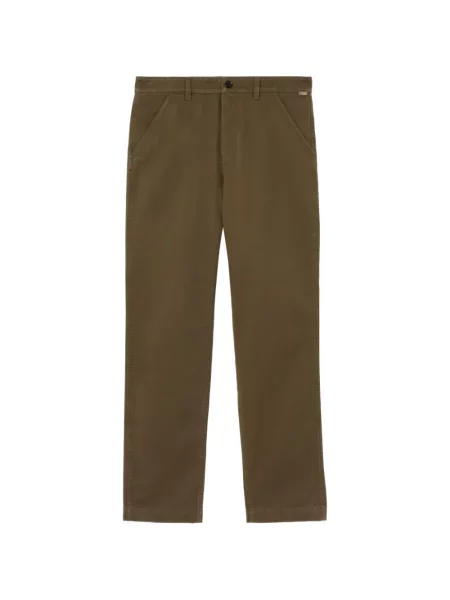 Pantaloni chino Burberry din țesătură twill verde