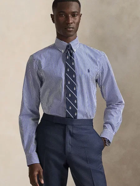 Polo Ralph Lauren cămașă pentru bărbați din cu albastru
