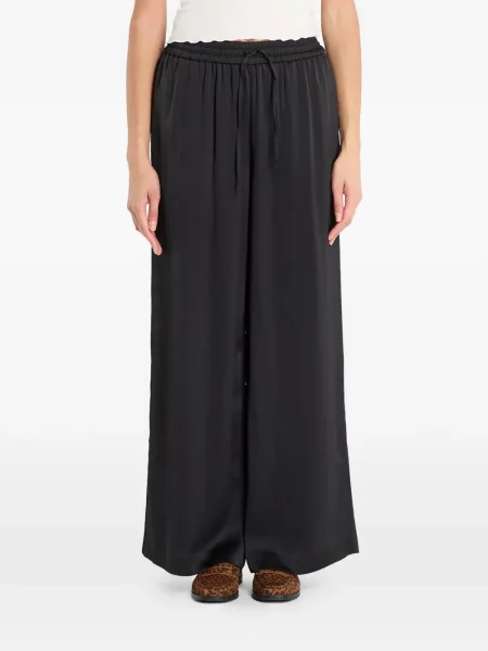 Pantaloni palazzo Samsøe Samsøe negru