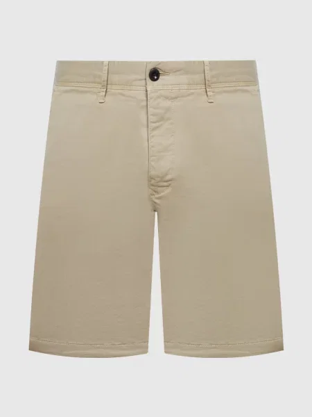 Шорти з вишивкою логотипа Incotex бежеві