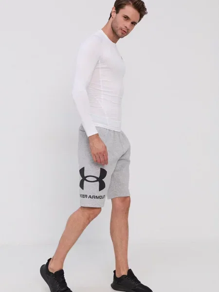 Under Armour pánske tričko s dlhým rukávom Ua Hg Armour Comp LS white biela