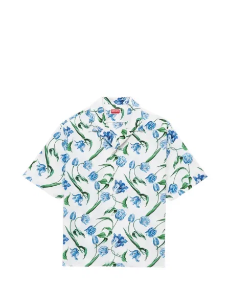 Scurt cămașă Kenzo cu model floral cu imagine alb