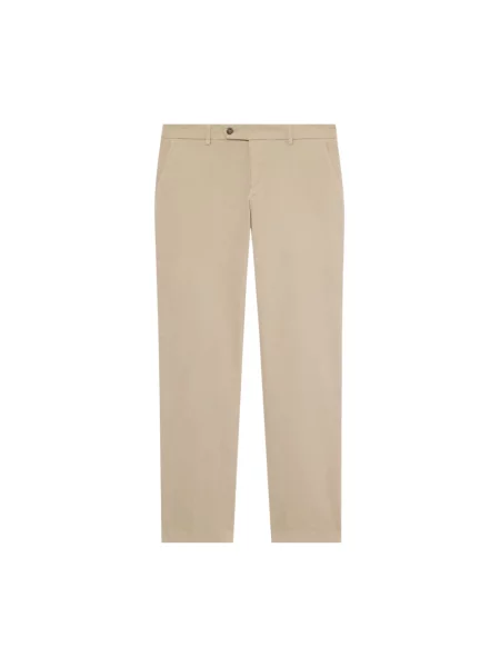 Сhinosy Brooks Brothers ze stretchu beżowe