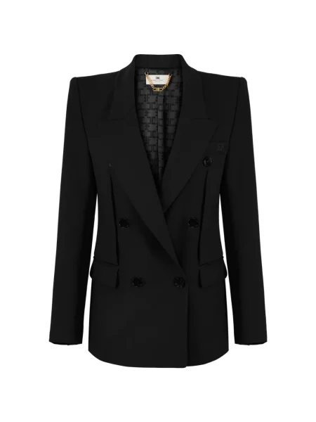Двуреден блейзър Elisabetta Franchi черно