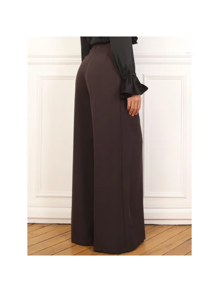 Nohavice La Modeuse hnedá