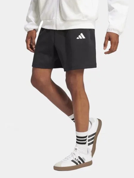 Шорти спортивні adidas бавовна/перероблений чорний