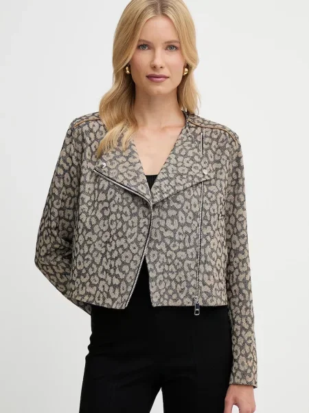 BOSS Orange kurtka brązowy przejściowa beżowa