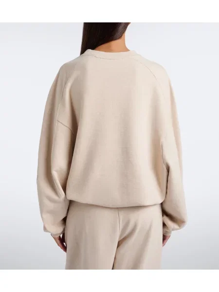 Fleecová fleecová mikina Jacquemus béžová