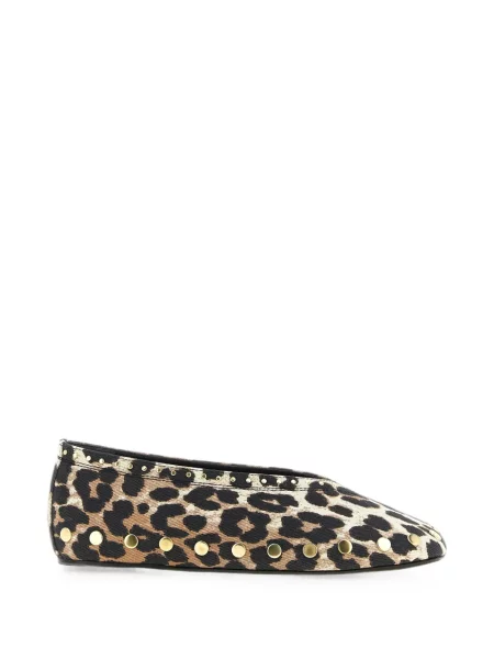 Balerini Ganni cu imagine cu model leopard maro