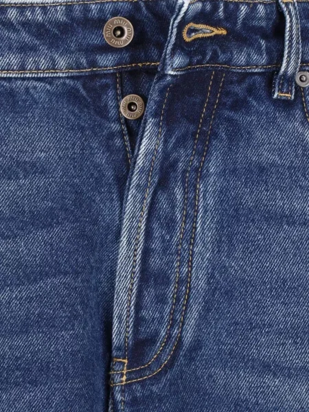 Blugi Miu Miu cu broderie albastru