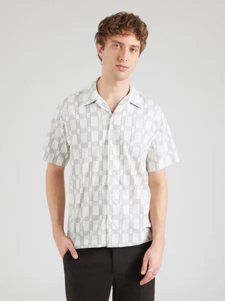 JACK & JONES Srajca JPRBLUKEVIN marine / svetlo siva