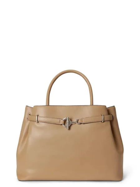 Rucsac Lauren Ralph Lauren din piele bej