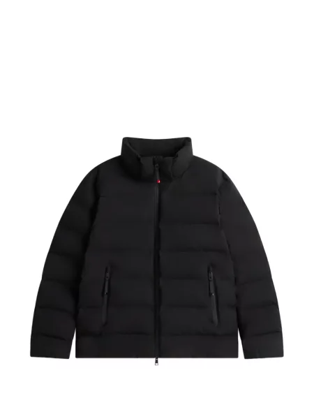 Geacă cu puf Tommy Hilfiger cu glugă negru