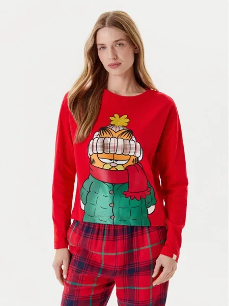 United Colors Of Benetton Zgornji del pižame Regular Fit rdeča