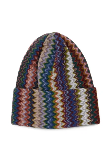 Căciulă Missoni tricotate maro