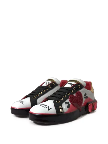 Кожени маратонки Dolce & Gabbana Portofino бяло
