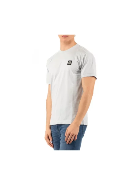 Koszulka Stone Island z kamieniami casual szara