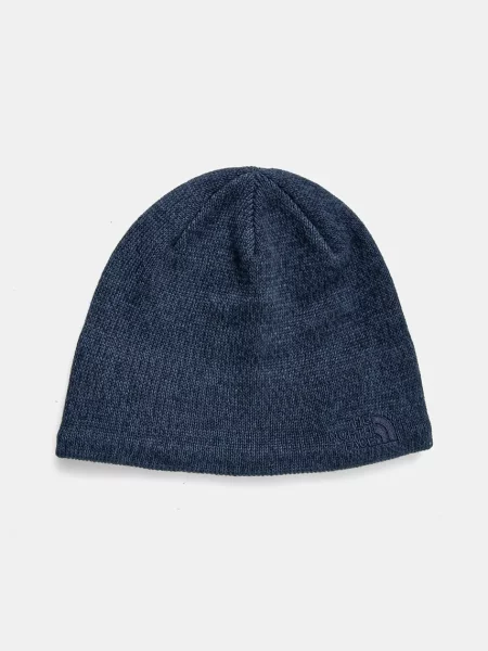 Шапка с вълна The North Face Jim Beanie тъмносиньо