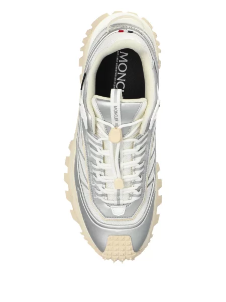 Δερμάτινα sneakers Moncler Trailgrip ασημί