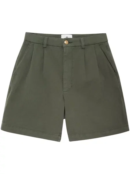 Pantaloni scurți Anine Bing plisate verde