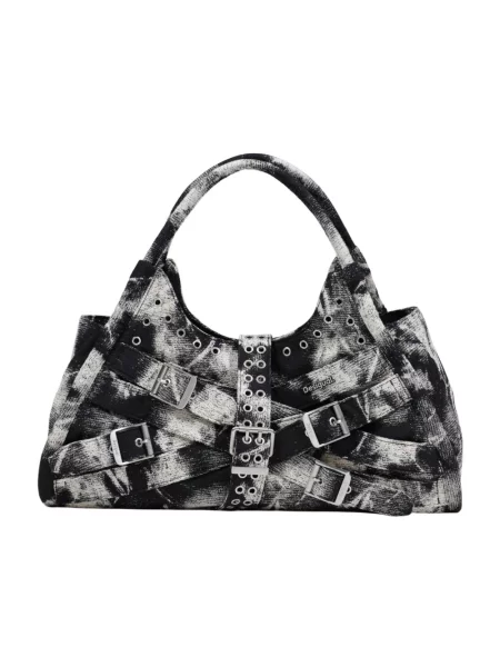 Wielobarwność torebka Desigual z kokardką czarna