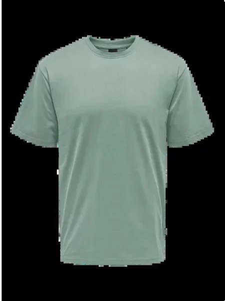 Koszulka crop top Mężczyzna ONLY & SONS Onsfred Life Rlx Ss Tee Noos zielona