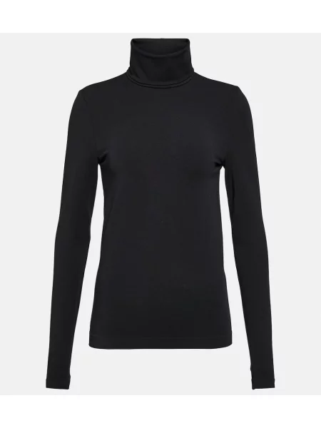 Top Wolford din jerseu negru