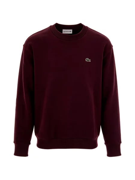 Hanorac din fleece Lacoste din fleece roșu