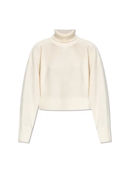 Krótki golf Michael Kors wełniany biały